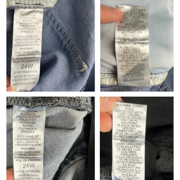 Democracy “Ab"solution Cuffed Jean Shorts 24W Two Pairs‎ New With Tags Blue - Picture 6 of 16